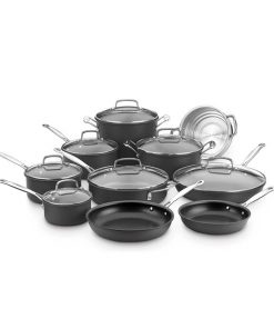 Cuisinart Chef's Classic Non-Stick Hard Anodized, 17-Piece, Cookware Set 66-17N