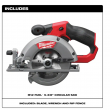 Milwaukee 2530-20 M12 FUEL 12-Volt Lithium-Ion Brushless Cordless 5-3/8 in. Circular Saw (Tool-Only) w/ 16T Carbide-Tipped Metal Saw Blade