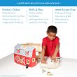Melissa & Doug Fold and Go Wooden Barn With 7 Animal Play Figures