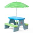 Step2 Sun & Shade Umbrella Kids Picnic Table, Multiple, 32