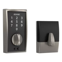 Schlage Touch Century Satin Nickel Electronic Deadbolt Lock Lighted Keypad Touchscreen