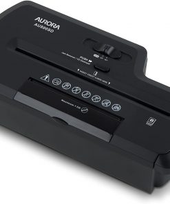 Aurora AU800SD Professional Strip Cut Paper Shredder/CD/Credit Card Shredder Without Wastebasket, 8-Sheet Strip-Cut No Basket , Black