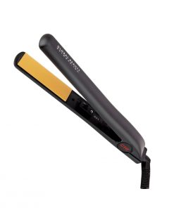 CHI Original Ceramic Hair Straightening Flat Iron | 1" Plates | Black | Professional Salon Model Hair Straightener | Includes Heat Protection Pad