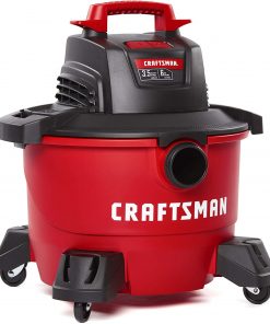 CRAFTSMAN CMXEVBE17584 6 Gallon 3.5 Peak HP Wet/Dry Vac, Portable Shop Vacuum with Attachments , Red