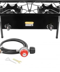 Concord Double Propane Burner, Outdoor 2 Burner Camping Stove