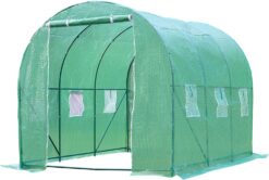 FDW Greenhouse for Outdoors Greenhouse Walk-in Green House L10'xW7'xH7' Plastic Mini Greenhouse Kit Indoor