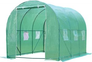 FDW Greenhouse for Outdoors Greenhouse Walk-in Green House L10'xW7'xH7' Plastic Mini Greenhouse Kit Indoor