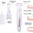 Finishing Touch Flawless Body Rechargeable Ladies Shaver and Trimmer, White/Rose Gold
