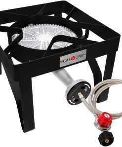 GasOne Square Heavy Duty Single Burner Outdoor Stove Propane Gas Cooker