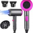 Karrong Ionic Hair Dryer, 1800W Professional Blow Dryer (with Powerful AC Motor), Negative Ion Technolog, 3 Heating/2 Speed/Cold Settings, Contain 2 Nozzles and 1 Diffuser, for Home Salon Travel Woman Kids