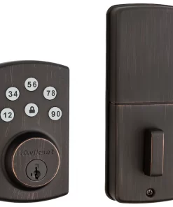 Kwikse Powerbolt 2 Door Lock Single Cylinder Electronic Deadbolt Lighted Keypad