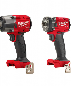 Milwaukee 2962-20-2854-20 M18 FUEL Gen-2 18V Lithium-Ion Brushless Cordless Mid Torque 1/2 in. Impact Wrench & 3/8 in. Wrench w/Friction Ring