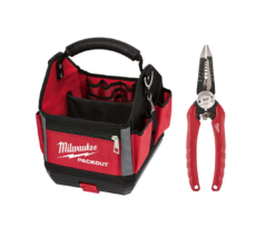 Milwaukee 48-22-8310-48-22-3079 10 in. PACKOUT Tote with 6-in-1 Wire Stripper Pliers