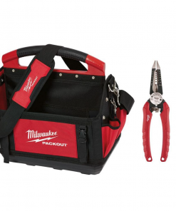Milwaukee 48-22-8315-48-22-3079 15 in. PACKOUT Tote with 6-in-1 Wire Stripper Pliers