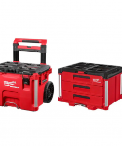 Milwaukee 48-22-8426-8443 PACKOUT 22 in. Rolling Tool Box and 22 in. 3-Drawer