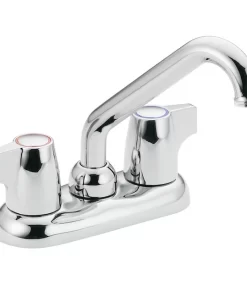 Moen 74998 Chateau Two-Handle 4-Inch Centerset Utility or Laundry Sink Faucet, Chrome