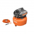 RIDGID OF60150HB-R5025LF 6 Gal. Portable Electric Pancake Air Compressor with 1/4 in. 50 ft. Lay Flat Air Hose