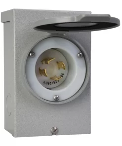 Reliance PB30 30-Amp Generator Power Inlet Box Up to 7,500 Running Watts