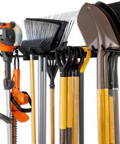 StoreYourBoard BLAT Tool Storage Rack, Garage Wall Mount, Garden, Yard, Shovels, Rakes, Brooms, Trimmers, Hoses, and More