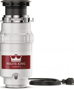 Waste King L-111 Garbage Disposal with Power Cord, 1/3 HP , Gray