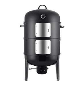Realcook Charcoal BBQ Smoker Grill - 20 Inch Vertical Smoker for Outdoor Cooking Grilling