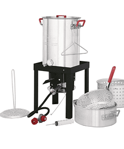 CreoleFeast TFS3010 Propane 30 Qt. Turkey and 10 Qt. Fish Fryer Boiler Steamer Set