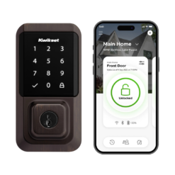Kwikset Halo Keyless Entry Venetian Bronze Smart Lock Electronic Deadbolt with Wifi Smartkey Touchscreen Keypad