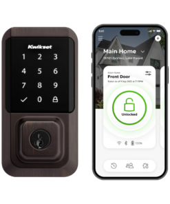 Kwikset Halo Keyless Entry Venetian Bronze Smart Lock Electronic Deadbolt with Wifi Smartkey Touchscreen Keypad