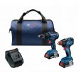 Bosch GXL18V-240B22 2-Tool 18-volt Brushless Power Tool Combo Kit with Soft Case (2 Li-ion Batteries Included and Charger Included)