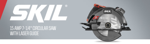 SKIL Circular Saw 5280-01 15-Amp 7-1/4-Inch Corded with Single Beam Laser Guide SKIL Circular Saw 5280-01 15-Amp 7-1/4-Inch Corded with Single Beam Laser Guide