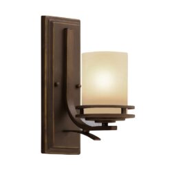 Kichler 5076OZ Hendrik 5.25-in 1-Light Olde Bronze Modern/Contemporary Vanity Light