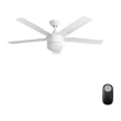 Home Decorators Collection SW1422WH Merwry 52 in. Integrated LED Indoor White Ceiling Fan with Light Kit and Remote Control