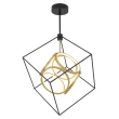 Artika Luxury 29-Watt Integrated LED Black Modern Industrial Island Light Hanging Pendant Light Chandelier for Living Room