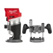 Milwaukee 2723-20-48-10-5601 M18 FUEL 18V Lithium-Ion Brushless Cordless Compact Router w/ Compact Router Plunge Base