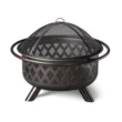 Endless Summer WAD792SP 30 in. D Bronze Finish Portable Lattice Wood Burning Fire Pit Endless Summer WAD792SP 30 in. D Bronze Finish Portable Lattice Wood Burning Fire Pit