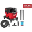 Milwaukee 0910-20 M18 FUEL 6 Gal. Cordless Wet/Dry Shop Vacuum with Filter, Hose, and Accessories