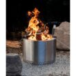 HotShot 52258 Explorer Portable Low Smoke 19.5 in. Round Wood-Burning Fire Pit in Stainless Steel with Carry Bag