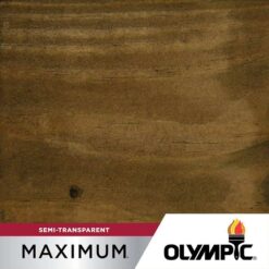 Olympic OLY712-05 Maximum 5 gal. Black Oak Semi-Transparent Exterior Stain and Sealant in One Low VOC