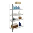 HDX 21656CPS 5-Tier Steel Wire Shelving Unit in Chrome (36 in. W x 72 in. H x 16 in. D)