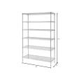 HDX 21656CPS 5-Tier Steel Wire Shelving Unit in Chrome (36 in. W x 72 in. H x 16 in. D)
