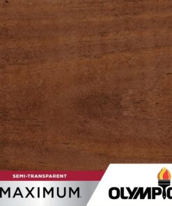 Olympic OLY729-05 Maximum 5 gal. Dark Mahogany Semi-Transparent Exterior Stain and Sealant in One Low VOC