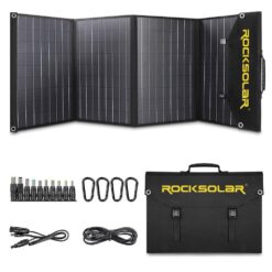 ROCKSOLAR RSSP100 100-Watt Solar Power Panel Kit for ROCKSOLAR Portable Power Station
