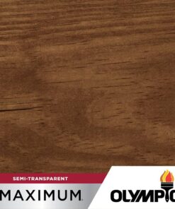 Olympic OLY730-05 Maximum 5 gal. Teak Semi-Transparent Exterior Stain and Sealant in One Low VOC
