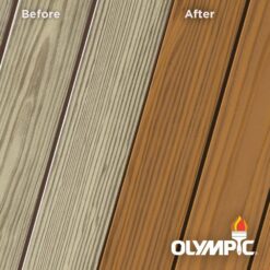 Olympic OLYEST13-01NV Elite 1 Gal. Timberline Semi-Transparent Exterior Wood Stain and Sealant in One Low VOC