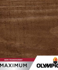 Olympic OLY707-05 Maximum 5 Gal. Tobacco Semi-Transparent Exterior Stain and Sealant in One Low VOC