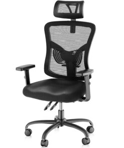 Ergonomic Office Chair High Back Mesh Computer Chair With Lumbar Support Adjustable Armrest