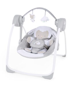 Ingenuity Soothe 'n Delight 6-Speed Portable Baby Swing with Music - Cuddle Lamb (Unisex)