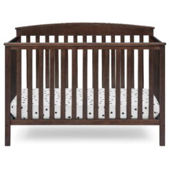 Delta Children Hanover 6-in-1 Convertible Baby Crib, Walnut Espresso
