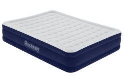 Bestway Tritech 15 in. Multicolor Antimicrobial Coating  Air Mattress with Built-in AC Pump, Queen