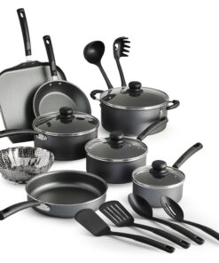 Tramontina Primaware 18 Piece Non-stick Cookware Set, Steel Gray